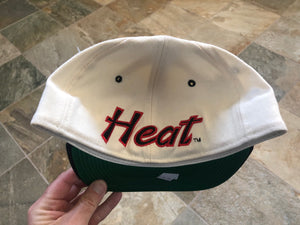 Vintage Miami Heat Sports Specialties Plain Logo Fitted Basketball Hat, Size 7 1/8
