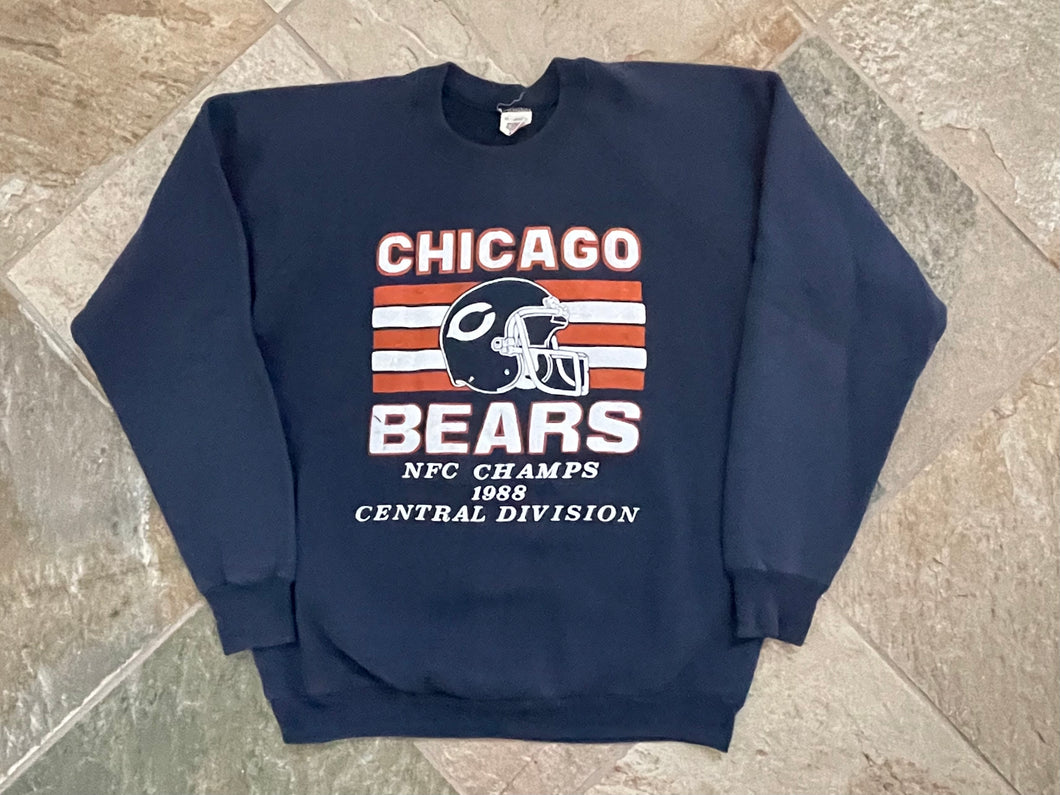 Vintage Chicago Bears 1988 NFC Champions Phantom Football Sweatshirt, Size XL