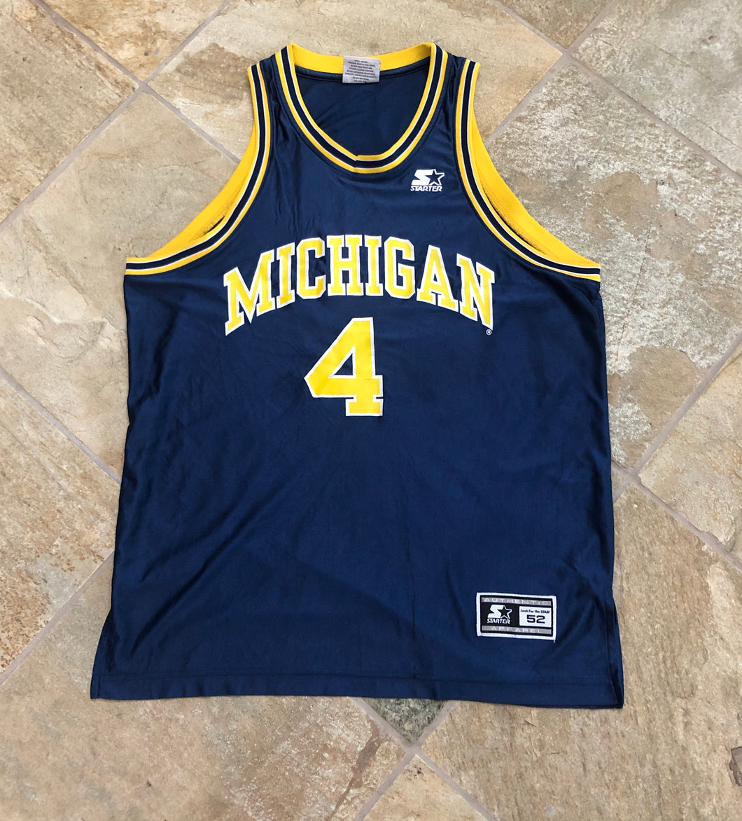 Vintage Michigan Wolverines Chris Webber College Basketball Jersey, Size 52, XL