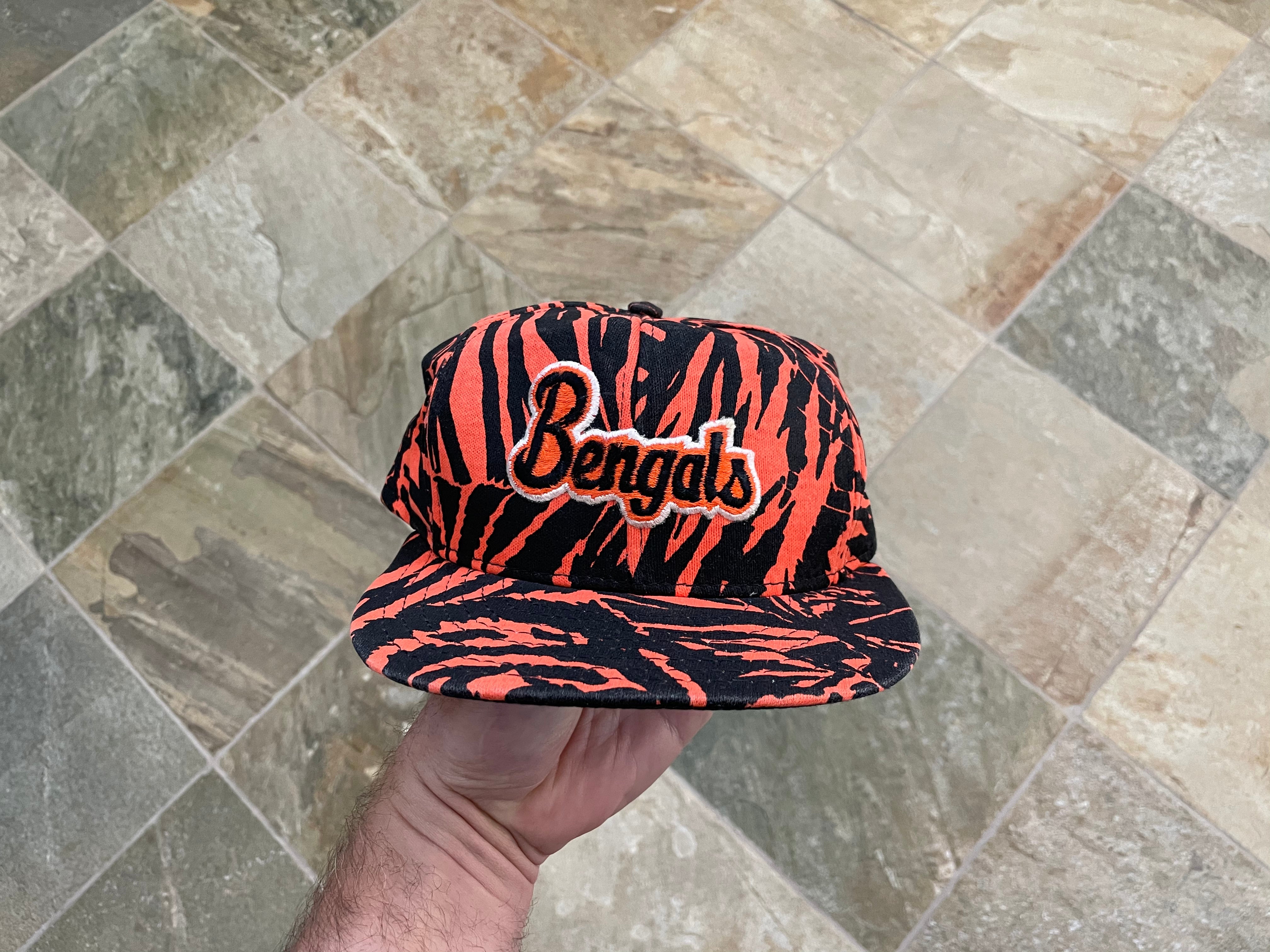 Vintage Cincinnati Bengals AJD Zubaz Snapback Football Hat