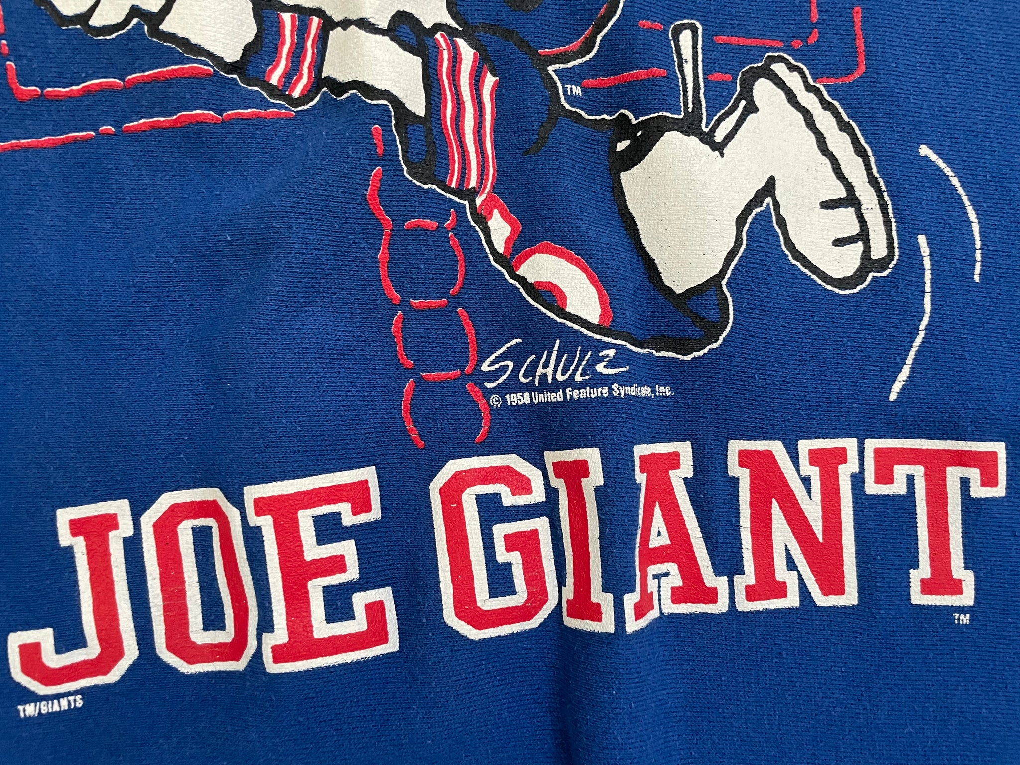 Vintage New York Giants Snoopy Joe Giant T Shirt NFL Football 