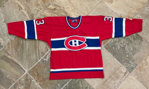 Vintage Montreal Canadiens Patrick Roy Starter Hockey Jersey, Size Large
