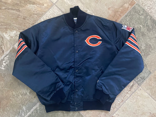 Vintage Chicago Bears Starter Satin Football Jacket, Size Large