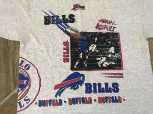 Vintage Buffalo Bills Salem Sportswear All Over Print Football Tshirt, Size XL