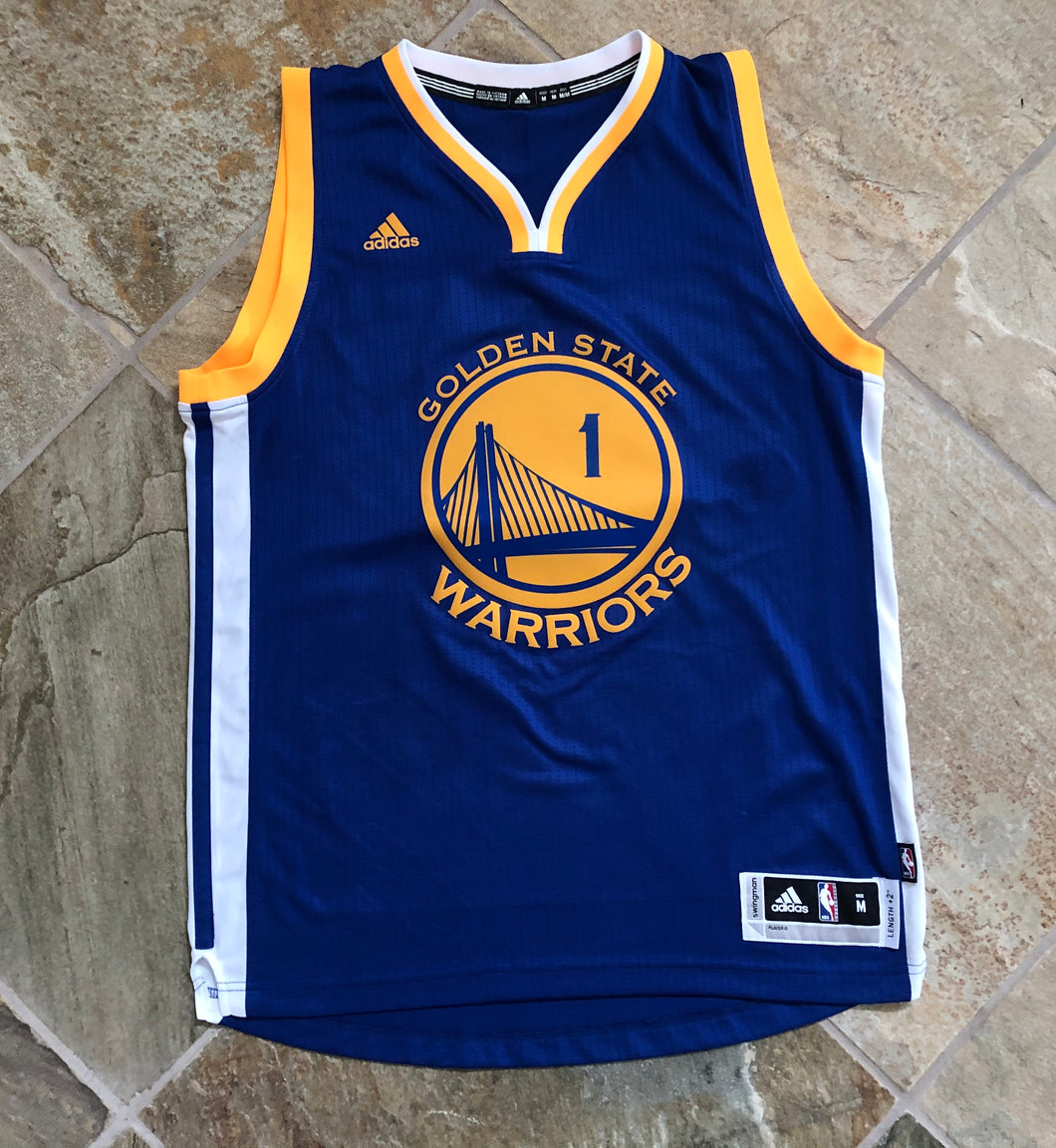 Golden State Warriors Javale Mcgee Adidas SwingMan Basketball Jersey, Size Medium