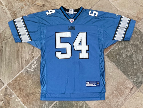 Vintage Detroit Lions Teddy Lehman Reebok Football Jersey, Size Large