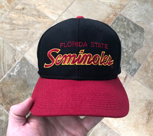 Vintage Florida State Seminoles Sports Specialties Script Snapback College Hat