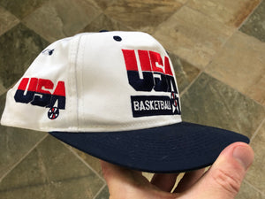 Vintage USA Basketball Sports Specialties Script SnapBack Basketball Hat