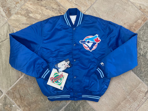 Vintage Toronto Blue Jays Starter Satin Baseball Jacket, Size XL