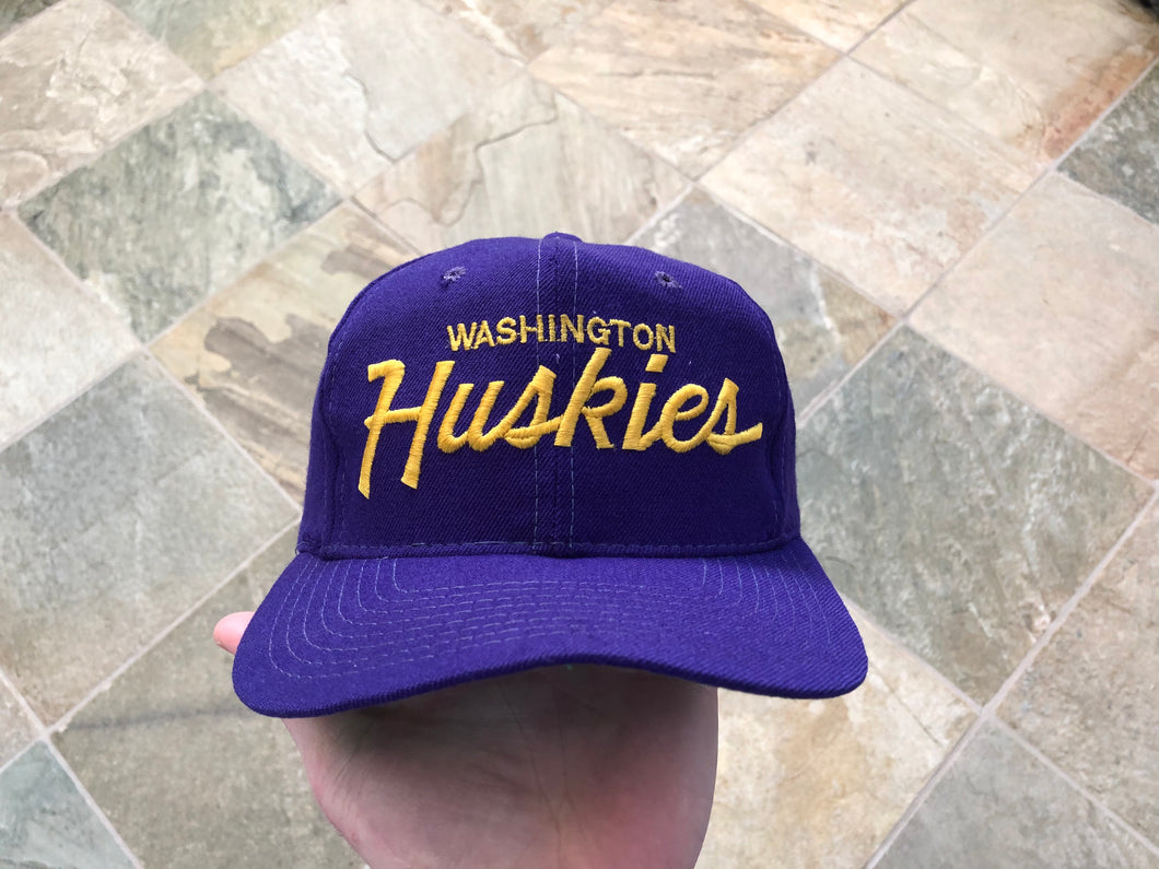 Vintage Washington Huskies Sports Specialties Script Snapback College Hat