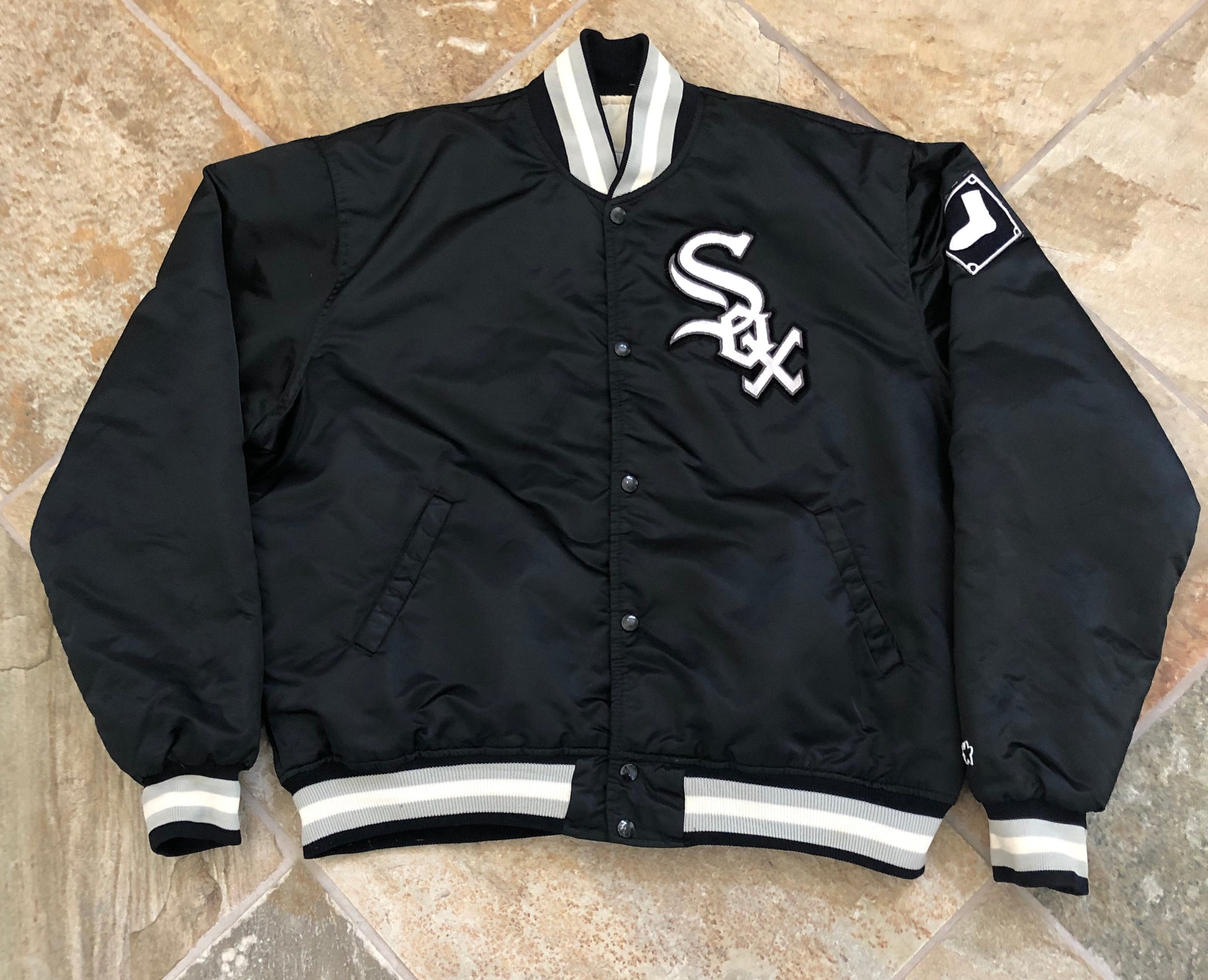 Vintage Chicago White Sox Starter Satin Baseball Jacket, Size XL