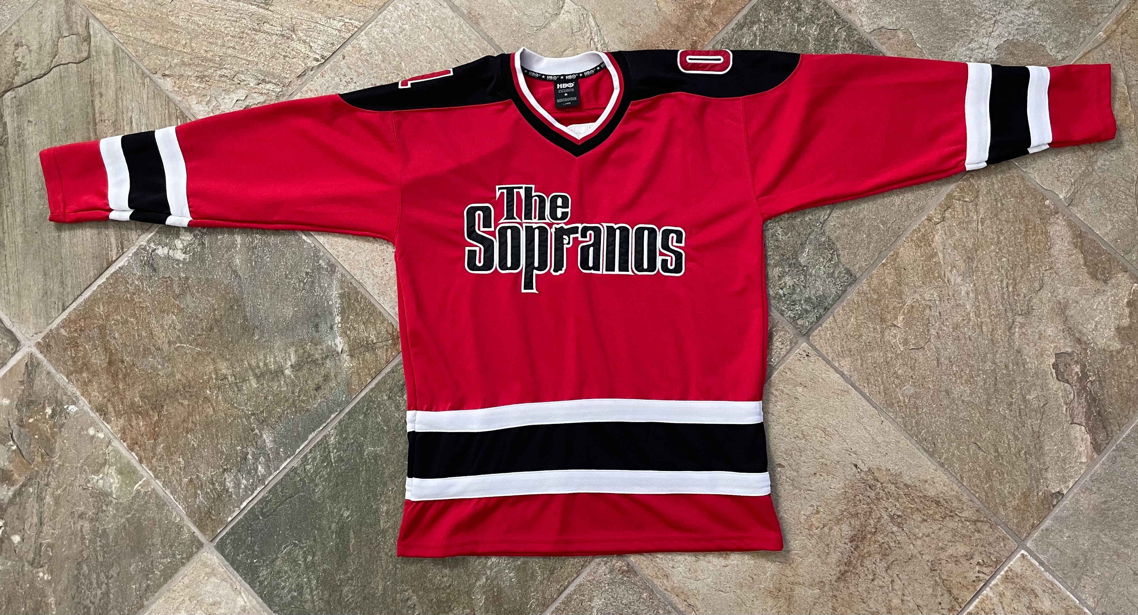 Vintage Sopranos HBO TV Show Hockey Jersey, Size Large ### – Stuck 