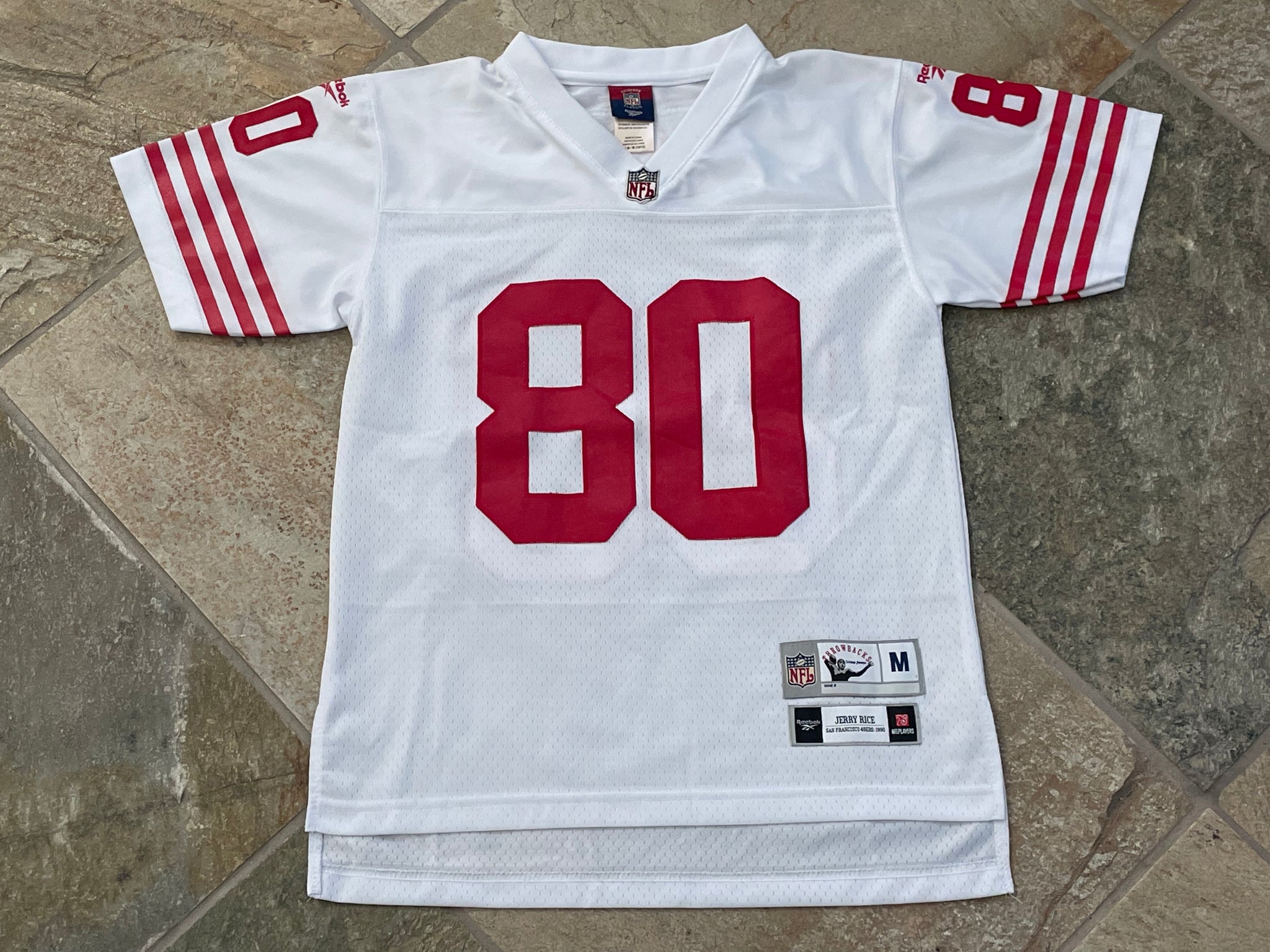 Vintage 90's San Francisco 49er's Jerry Rice 80 Red & 