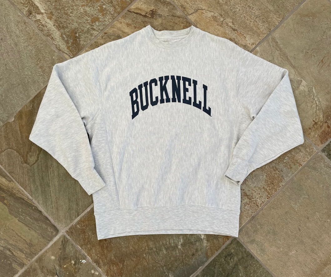 Vintage Bucknell University Bison Champion Reverse Weave College Sweatshirt, Size Medium