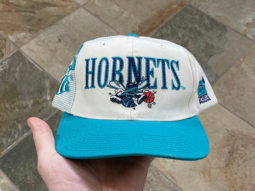 Vintage Charlotte Hornets Sports Specialties Laser Snapback Basketball Hat