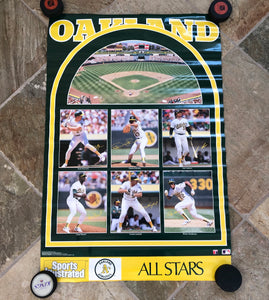 Vintage Oakland Athletics Sports Illustrated All Stars Baseball Poster