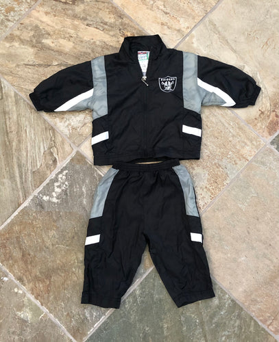 Vintage Oakland Raiders Infant Track Suit, Jumper, Youth Football Jersey, Size 12 months