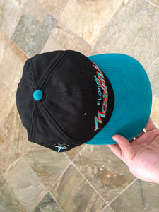 Vintage Florida Marlins Sports Specialties Script SnapBack baseball hat