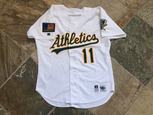 Vintage Oakland Athletics Jim lefebvre game worn, team issued baseball jersey, Size 46, Large