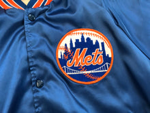Load image into Gallery viewer, Vintage New York Mets Chalk Line Satin Baseball Jacket, Size Medium