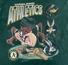 Load image into Gallery viewer, Vintage Oakland Athletics Looney Tunes Baseball Tshirt, Size XL