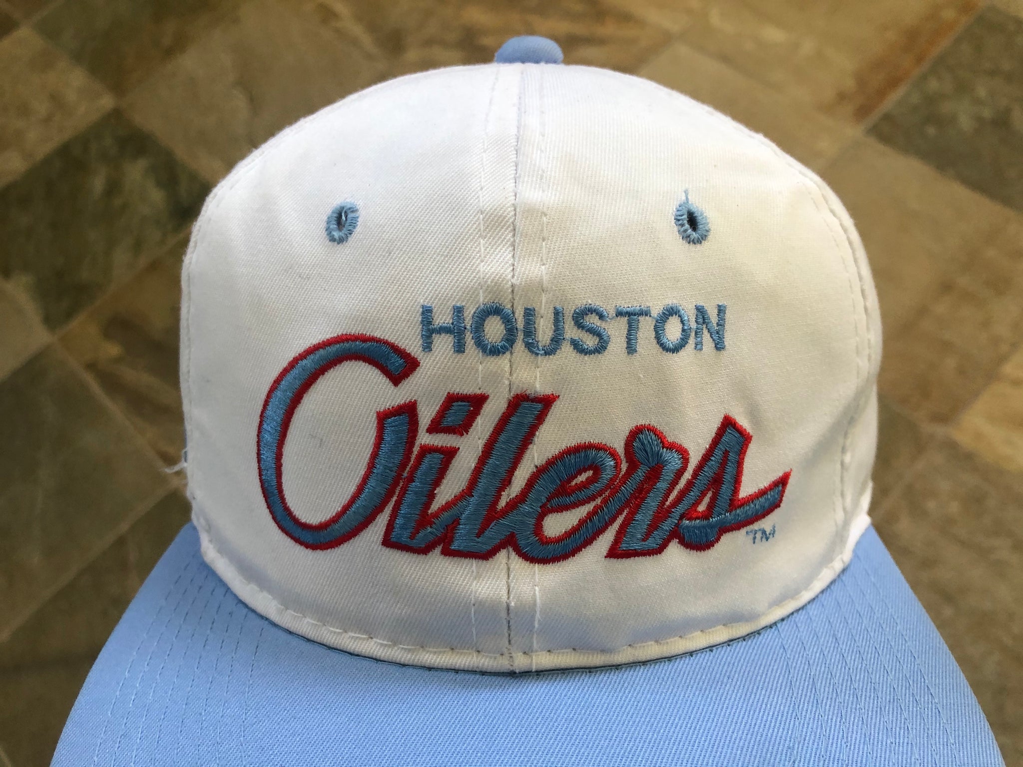 Vintage Houston Oilers Sports Specialties Script Snapback Football Hat –  Stuck In The 90s Sports