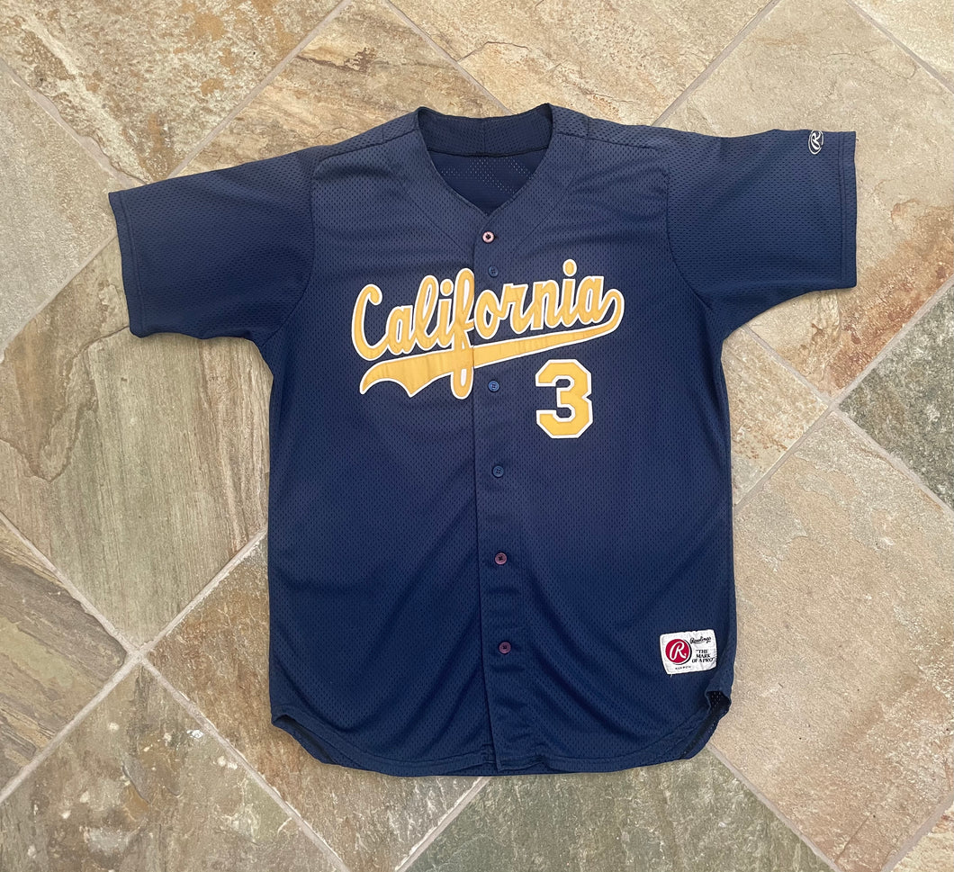 Vintage Cal Bears Game Worn Rawlings Baseball Jersey, Size Large