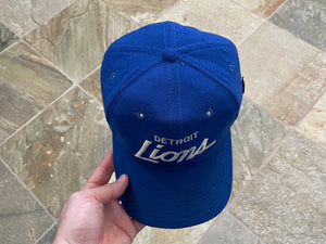 Vintage Detroit Lions Sports Specialties Script Snapback Football Hat