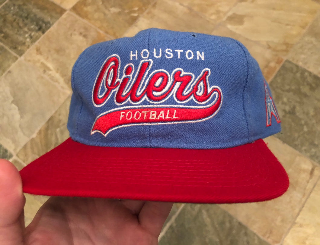 Vintage Houston Oilers Starter Tailsweep Snapback Football Hat