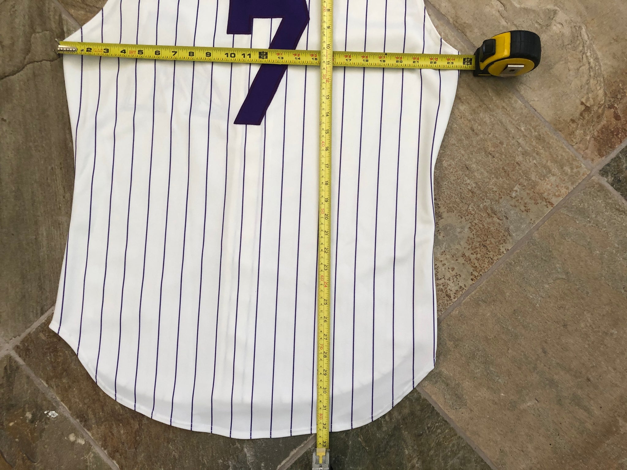 ARIZONA DIAMONDBACKS White Pinstripe Russell Size 44 Baseball MLB JERSEY +3  Caps