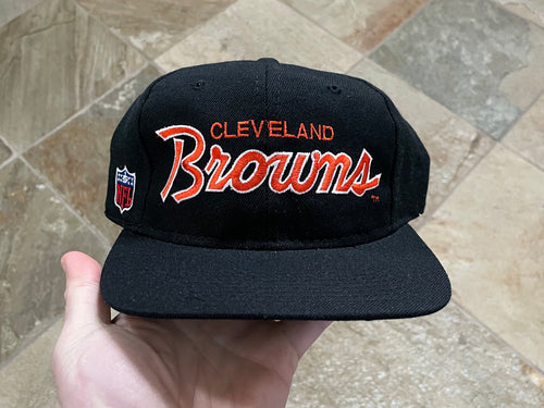 Vintage Cleveland Browns Sports Specialties Script Snapback Football Hat