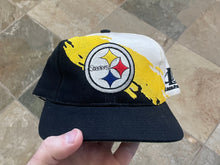 Load image into Gallery viewer, Vintage Pittsburgh Steelers Logo Athletic Splash Snapback Football Hat