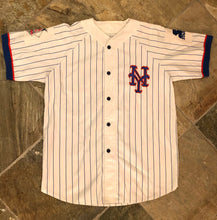 Load image into Gallery viewer, Vintage New York Mets Starter Pin Stripe Baseball Jersey, Size Large