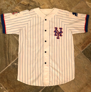 Vintage New York Mets Starter Pin Stripe Baseball Jersey, Size Large