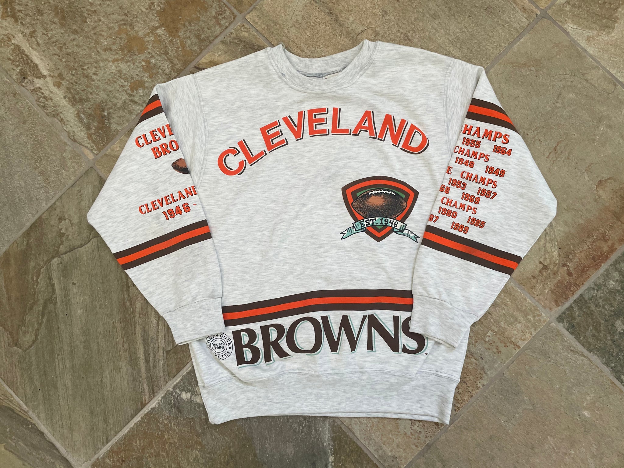 90s NFL Mens Large Faded All Over Print Cleveland Browns -   Hong Kong