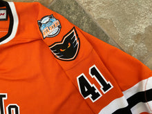 Load image into Gallery viewer, Lehigh Valley Phantoms Anthony Stolarz CCM Game Worn Hockey Jersey, Size 60