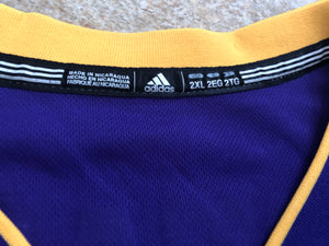 Los Angeles Lakers Dwight Howard Adidas Basketball Jersey, Size XXL