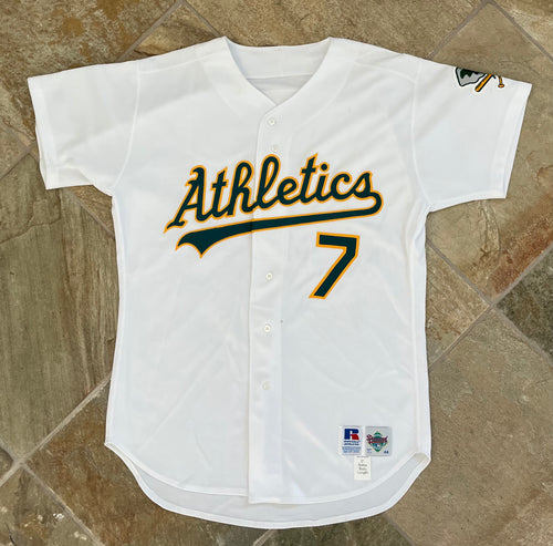 Vintage Oakland Athletics Scott Brosius Game Worn Russell Baseball Jersey, Size 46, XL