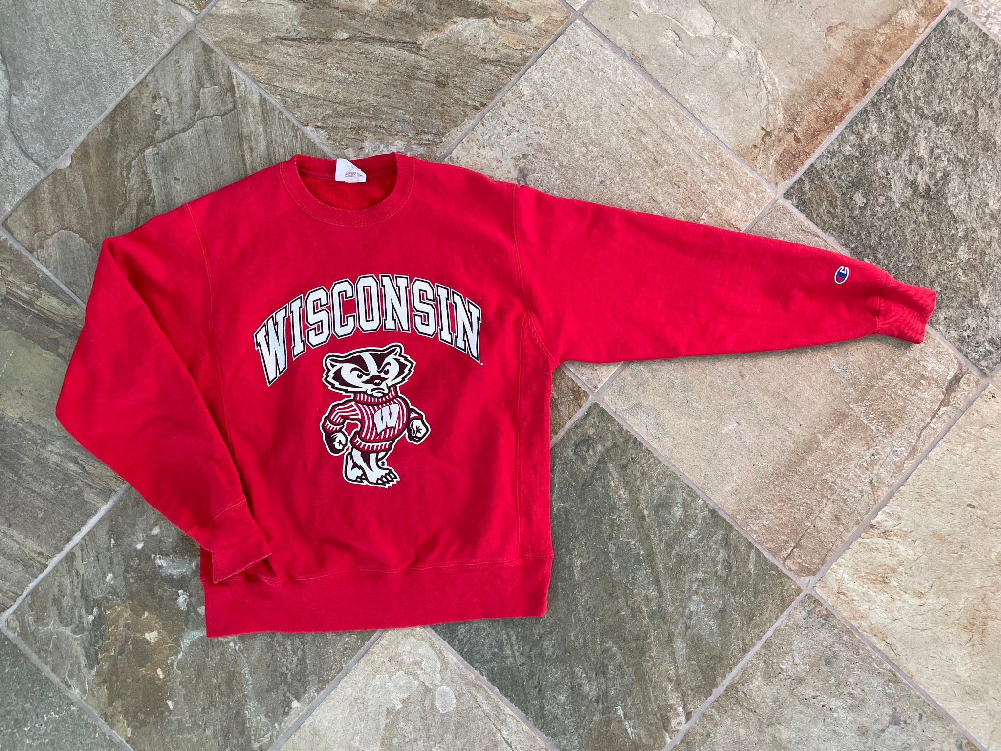 Vintage Wisconsin Badgers Champion Reverse Weave Sweatshirt Size Large –  Throwback Vault