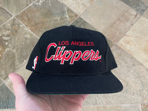 Vintage Los Angeles Clippers Sports Specialties Script Snapback Basketball Hat