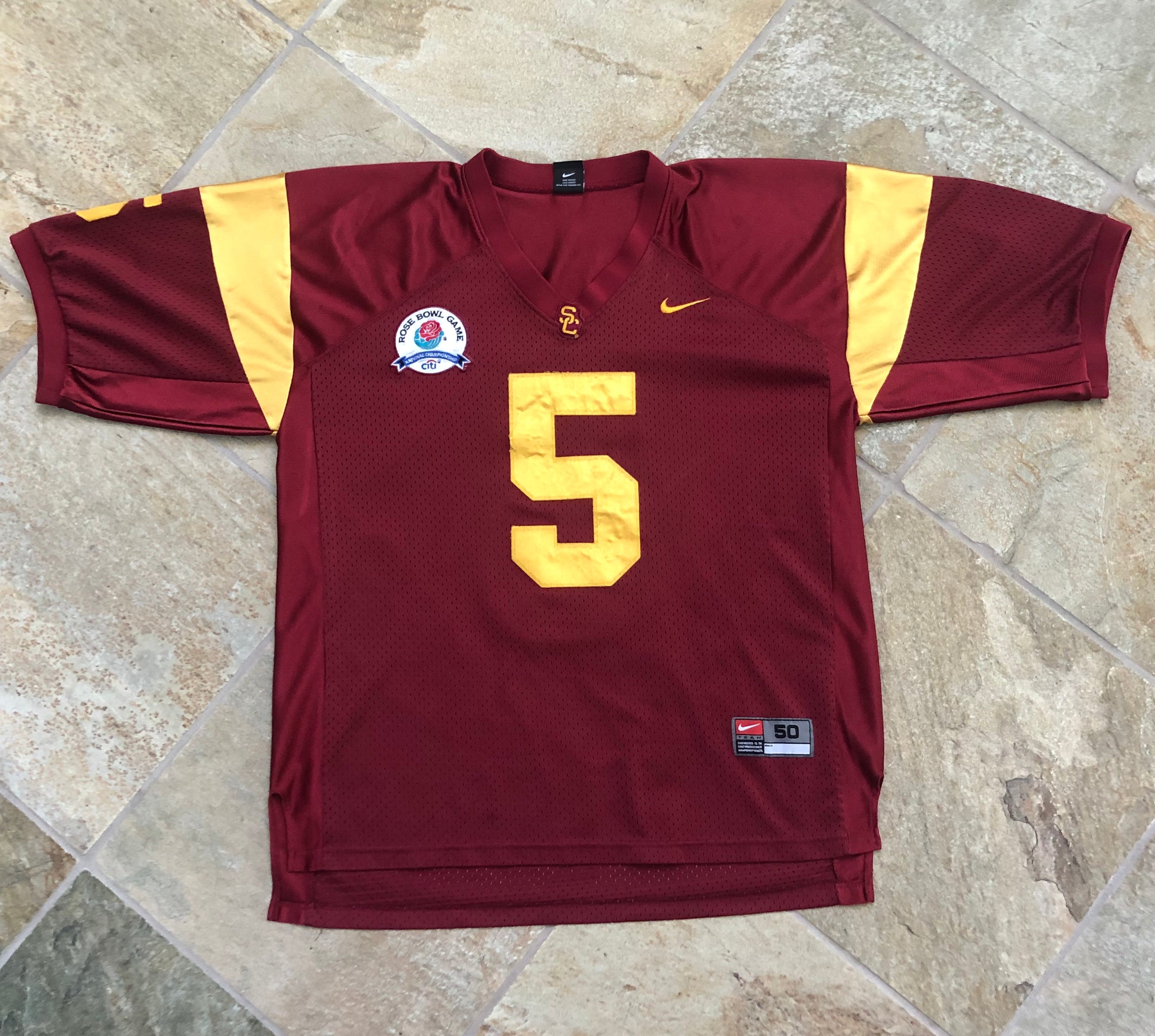 Vintage USC Trojans Reggie Bush Nike Authentic College Football