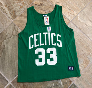 Vintage Boston Celtics Larry Bird Starter Basketball Jersey Tshirt, Size XL