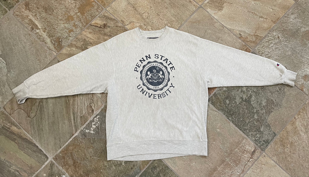 Vintage Penn State Nittany Lions Champion College Sweatshirt, Size Large