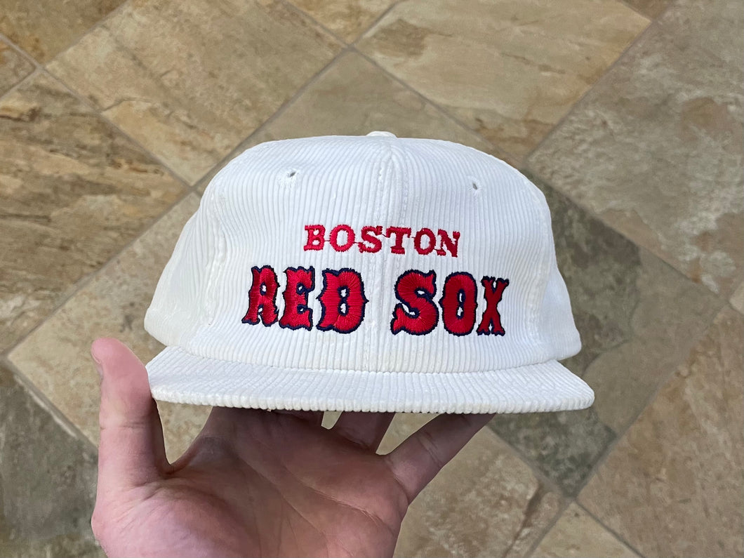 Vintage Boston Red Sox Twins Corduroy Snapback Baseball Hat