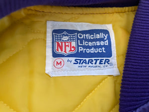 Vintage Minnesota Vikings Starter Satin Football Jacket, Size Medium