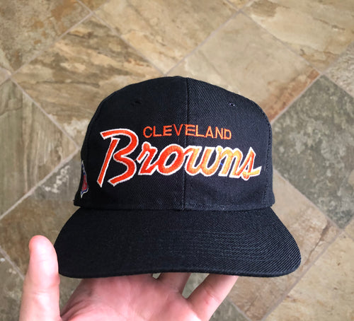 Vintage Cleveland Browns Sports Specialties Script Snapback Football Hat