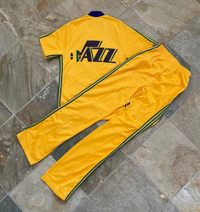 Vintage Utah Jazz Game Worn Adidas Warm Up Set Basketball Jacket