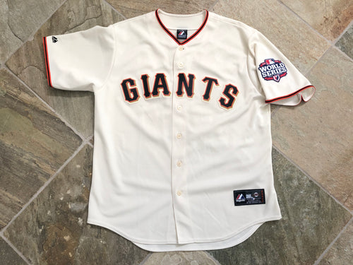 San Francisco Giants Tim Lincecum World Series Majestic Baseball Jersey, Size Large