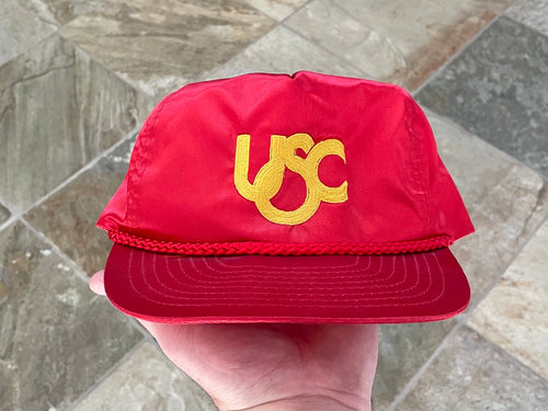 Vintage USC Trojans Satin Snapback Zip College Hat