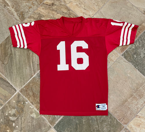 Vintage San Francisco 49ers Joe Montana Champion Football Jersey, Size 44, Large